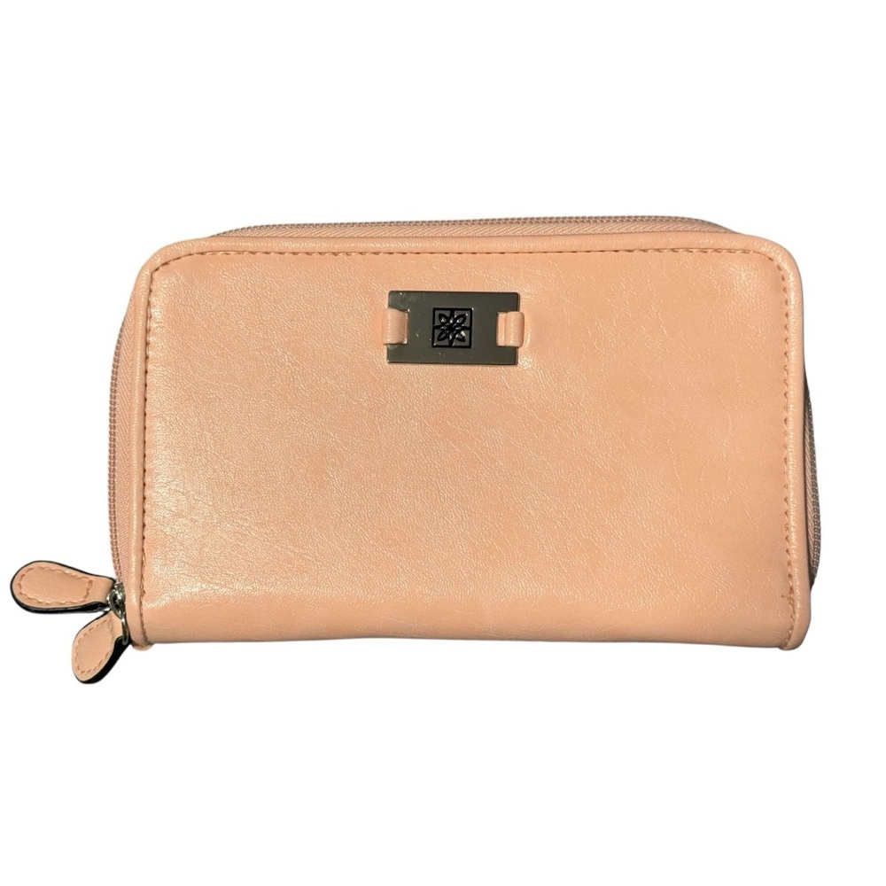 A NEW DAY Zip-Around Wallet Crossbody Light Pink Removable Strap NEW